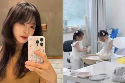 '핑클' 성유리, 폭풍 성장 쌍둥이 딸 도예 체험 근황