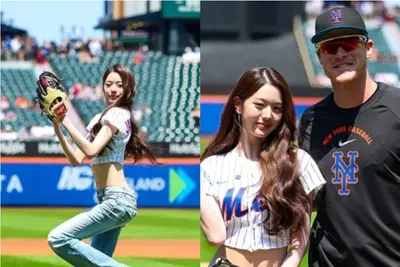 아이브 장원영, MLB 메츠 시구 출격…오타니 앞 '승요' 등극