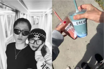 현아♥용준형, LA서 전한 근황…다정한 신혼 커플샷 공개