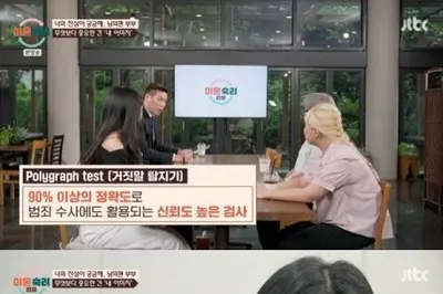 '이혼숙려캠프' 남의편 부부 남편, 거짓말 탐지기 '아내 선택' 진실 판정