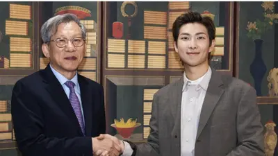 BTS RM, 국립중앙박물관회에 1억 원 기부… 유물 기증 지원 및 미국 전시 일정