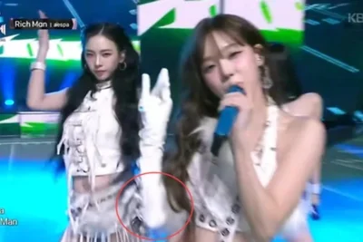 에스파 윈터, 정국 열애설 후 첫 무대서 타투 가린 스타일링 눈길