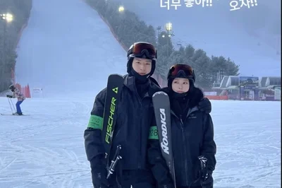 한예슬, 10살 연하 훈남 남편과 스키장 데이트...신혼의 달콤한 겨울 일상 공개