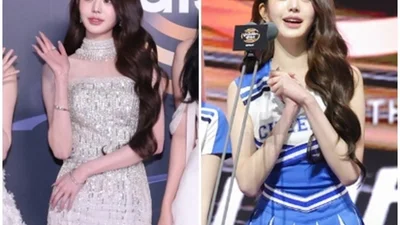 장원영, 레드카펫 여신→무대 위 치어리더… '골든디스크'서 완벽 반전 매력