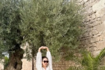 '윤정수♥' 원진서, 시칠리아 신혼여행… 샤워가운 속 완벽 각선미