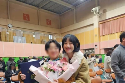 「もう中学生」ビョル・ハハ、息子ドリームの小学校卒業式…急成長の近況