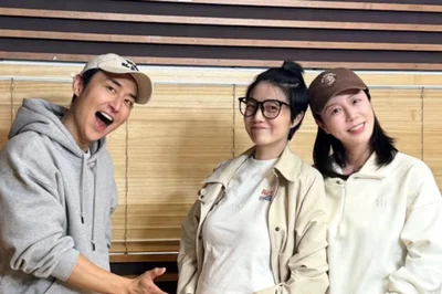 안영미·나비, 라디오 스튜디오서 D라인 인증샷… 