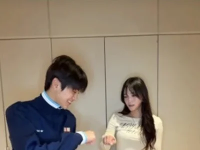 Những người hùng Olympic Kim Gilli và Choi Ga-on, thử thách nhảy cùng Cortis