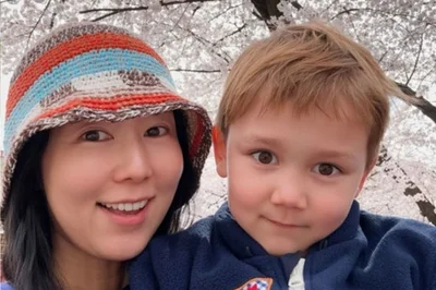 사유리·젠, 벚꽃 아래 환한 미소… 