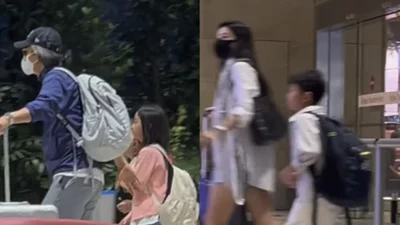 Bae Yong-joon và Park Soo-jin lần đầu được bắt gặp cùng con ở Singapore…Cặp vợ chồng Song Hye-kyo?