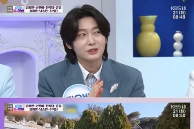 '아침마당' 김용빈, 故 할머니 향한 눈물 