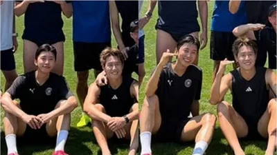 임영웅X이강인, 폭염도 막지 못한 '축구 케미'… 