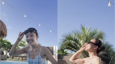 소유진, 수영장에서 뽐낸 원피스 수영복 자태… 