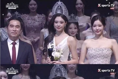 '우지원 딸' 우서윤, 제70회 미스코리아 진 왕관 차지 