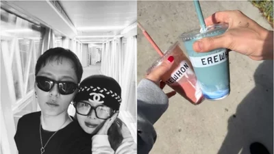 현아♥용준형, LA서 전한 근황…다정한 신혼 커플샷 공개