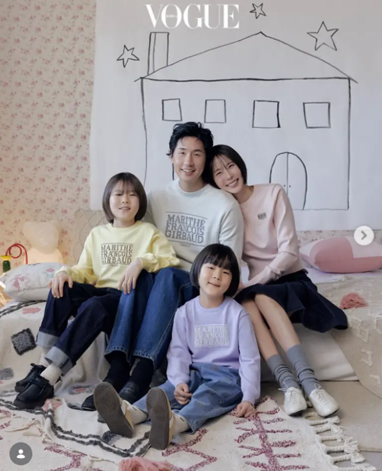 김나영 마이큐 가족사진