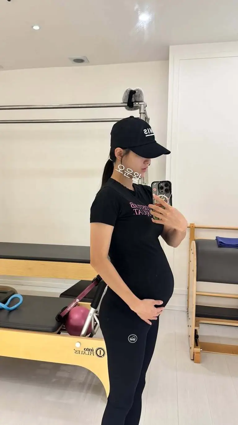 임신 21주 차 남보라의 필라테스 근황