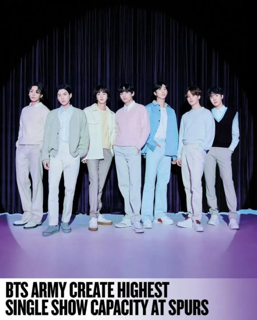 방탄소년단 토트넘 홋스퍼 스타디움 공연 관련 이미지
