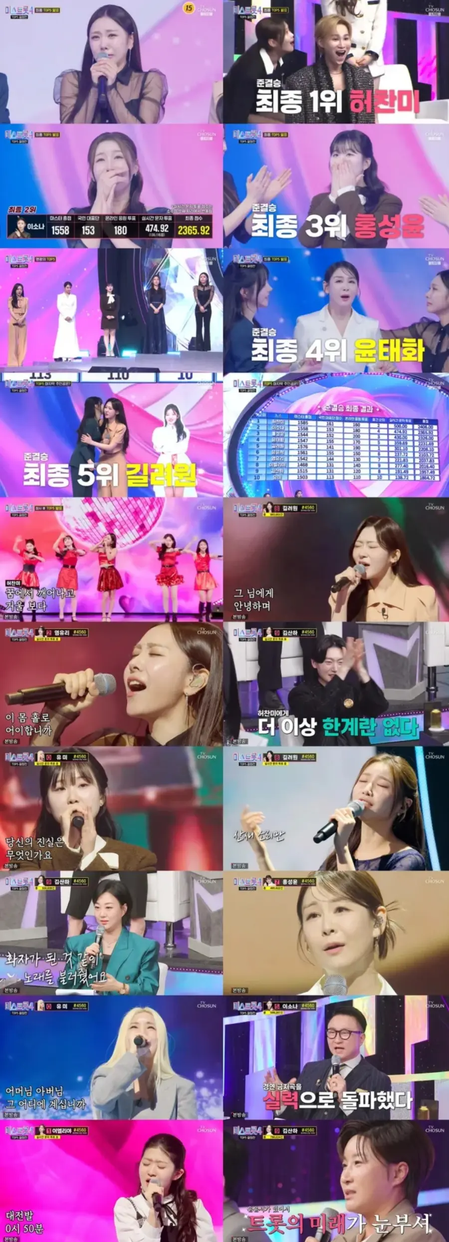 미스트롯4 준결승전 무대